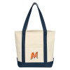 Thumbnail image for  Cotton Canvas Natural/Navy Tote Bag