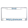 Thumbnail image for  Dad Metal License Plate Frame in Chrome