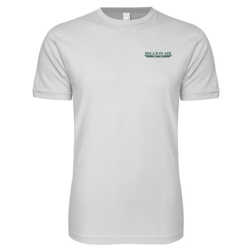  Next Level White SoftStyle T Shirt - Million Air Trademark