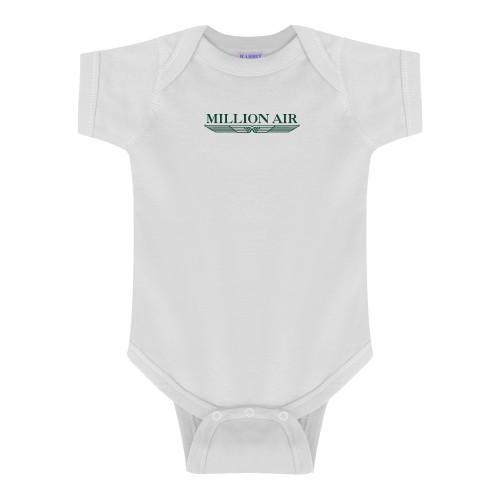  White Infant Onesie - Million Air Trademark