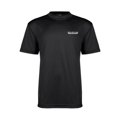  Youth Performance Black Tee - Million Air Trademark