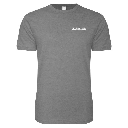  Next Level Heather Grey SoftStyle T Shirt - Million Air Trademark