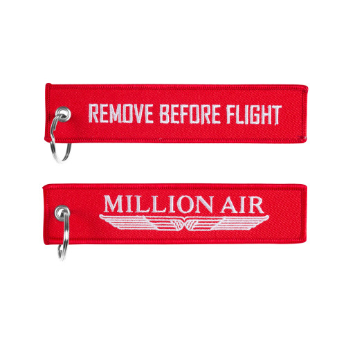 Million Air Remove Before Flight Key Chain