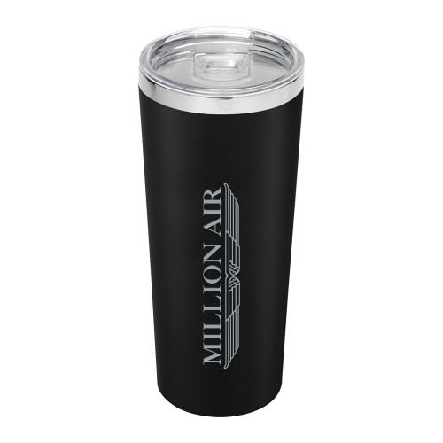  Thor Vacuum Insulated Black Tumbler 22oz - Million Air Trademark Engraved