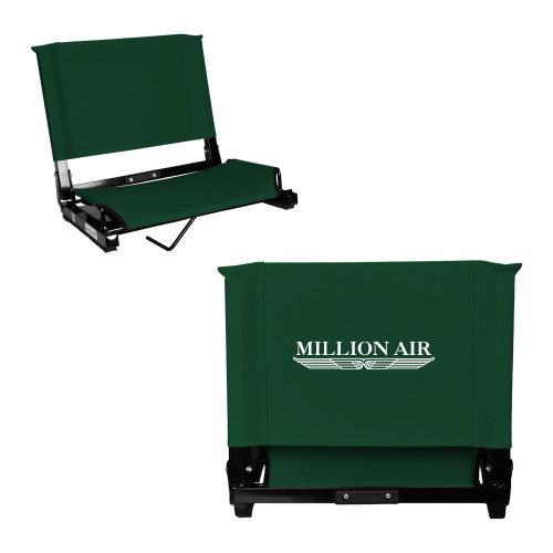  Stadium Chair Dark Green - Million Air Trademark