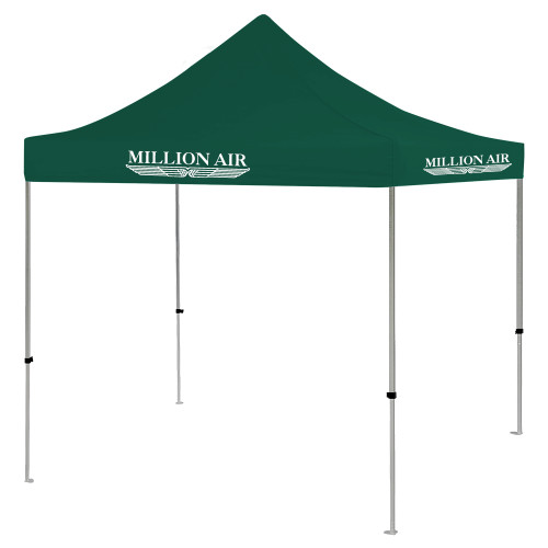  9 ft x 9 ft Dark Green Tent - Million Air Trademark