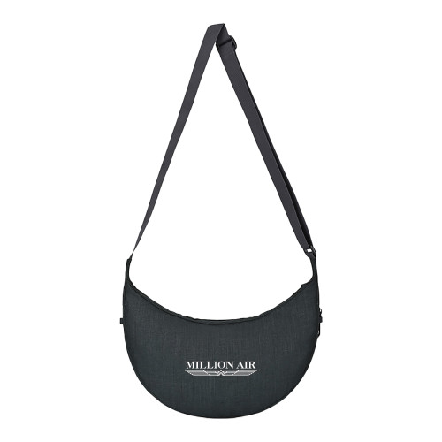  Alba Black Sand Sling Bag - Million Air Trademark