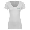 Thumbnail image for  Next Level Womens White Ideal V Tee