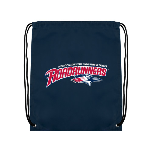  Navy Drawstring Backpack - Primary Mark