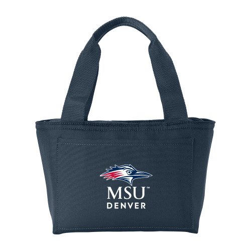  Insulated Navy Lunch Tote - MSU Denver Stacked