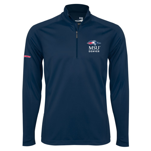  Syntrel Navy Interlock 1/4 Zip - MSU Denver Stacked