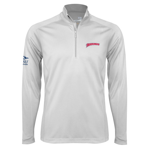  Syntrel White Interlock 1/4 Zip - Roadrunners