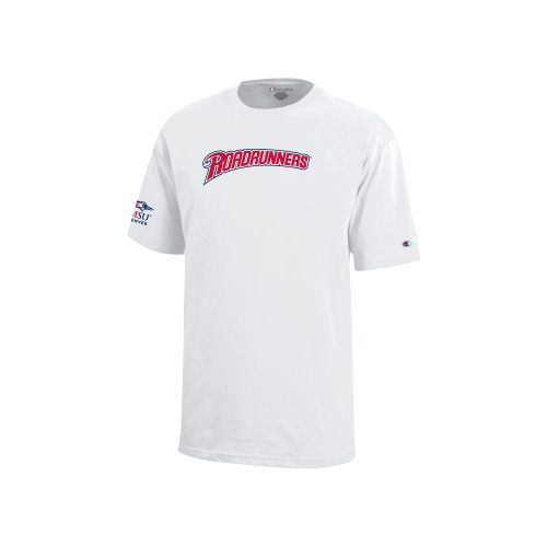  Champion Youth White Short Sleeve Tee - Roadrunners