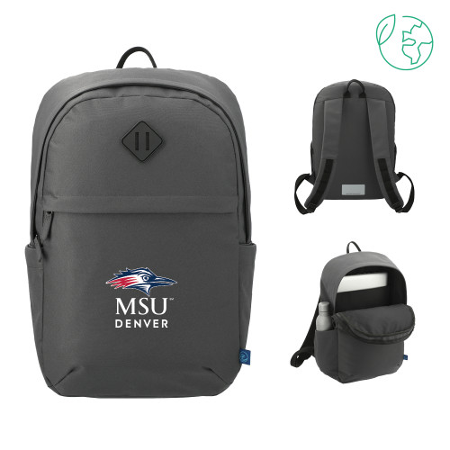 MSU Denver Repreve Charcoal Ocean Commuter Computer Backpack