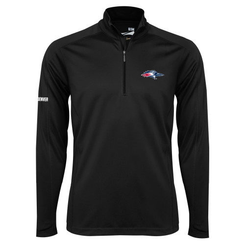  Syntrel Black Interlock 1/4 Zip - Roadrunner Head