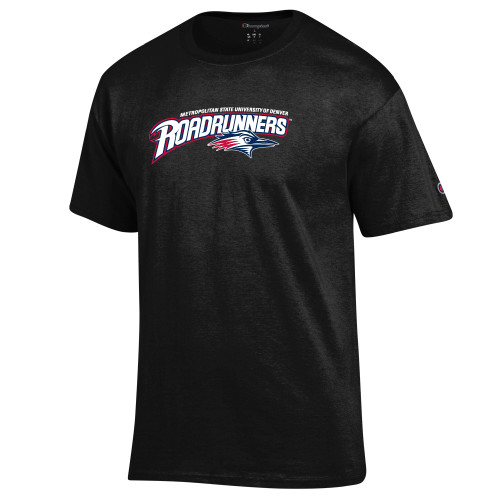  Champion Black T Shirt - Primary Mark