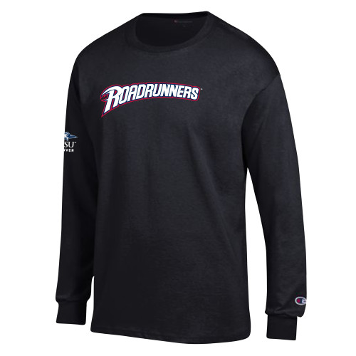  Champion Black Long Sleeve T Shirt - Roadrunners