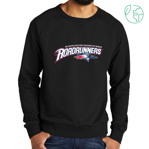  Allmade Black Organic French Terry Crewneck Sweatshirt - Primary Mark