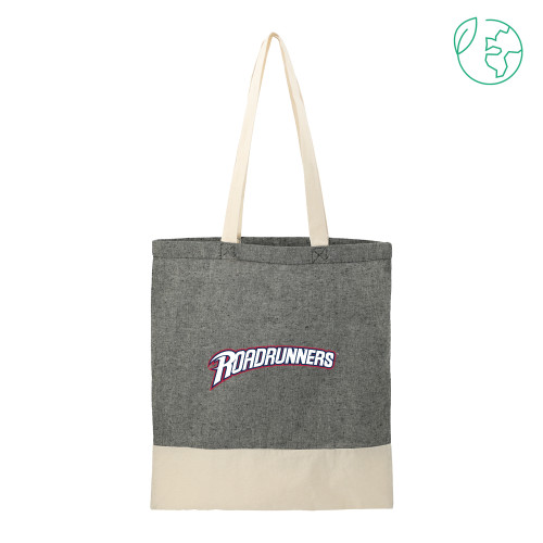  Split Recycled Black Cotton Twill Convention Tote - Primary Mark