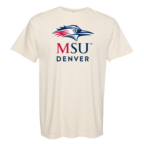  Comfort Colors Ivory T Shirt - MSU Denver Stacked