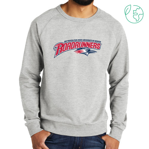  Allmade Light Grey Organic French Terry Crewneck Sweatshirt - Primary Mark