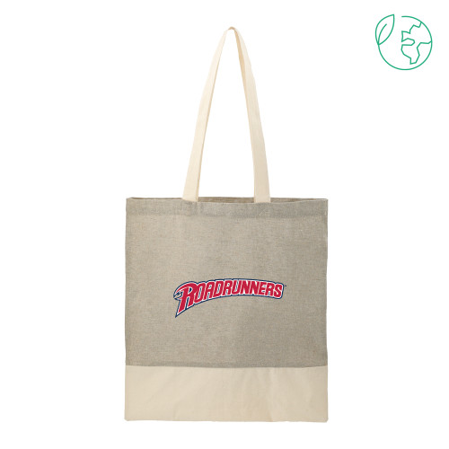  Split Recycled Grey Cotton Twill Convention Tote - Roadrunners