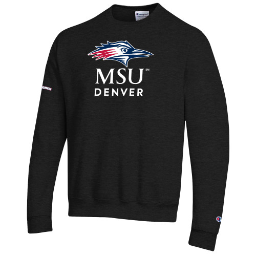  Champion Black Fleece Crew - MSU Denver Stacked