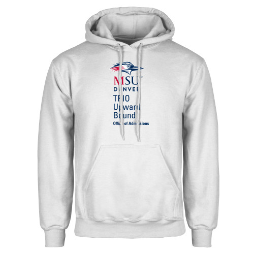  White Fleece Hoodie - MSU Denver Office of Admissions