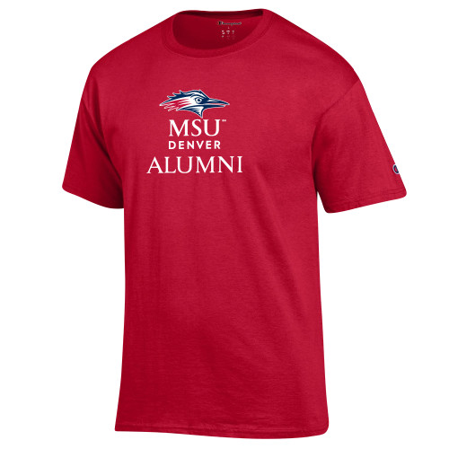  Champion Scarlet Red T Shirt - MSU Denver Alumni