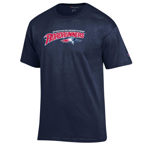  Champion Navy T Shirt - Primary Mark