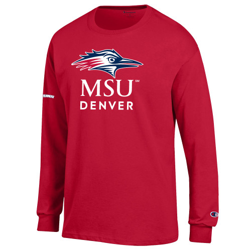 Main Image for  Champion Red Long Sleeve T Shirt