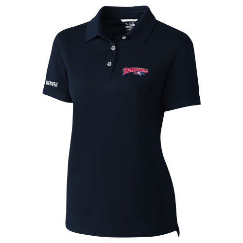  C&B Womens Navy Advantage Polo - Roadrunners With Roadrunner Head