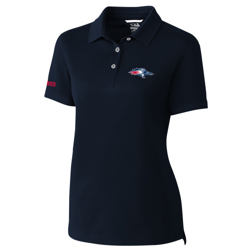  C&B Womens Navy Advantage Polo - Roadrunner Head