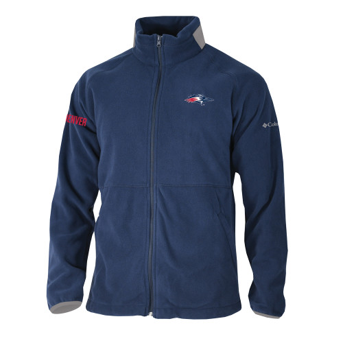  Columbia Navy Everest Ridge Fleece Full Zip Jacket - Roadrunner Head