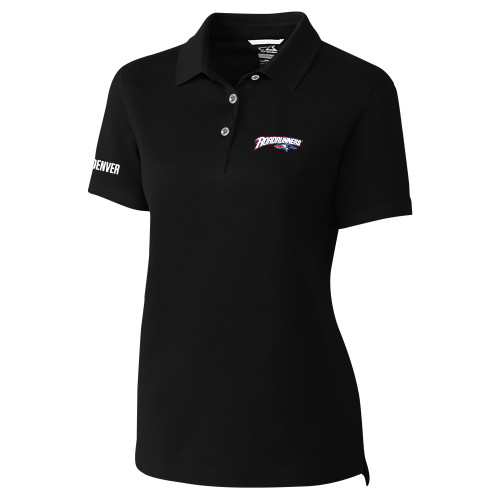  C&B Womens Black Advantage Polo - Roadrunners With Roadrunner Head