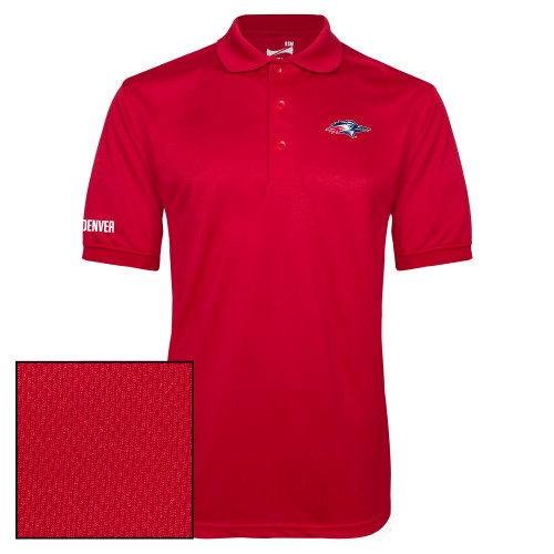  Red Dry Mesh Polo - Roadrunner Head
