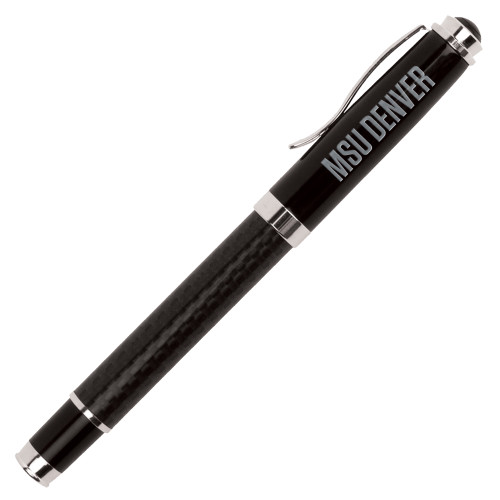  Luna Black Rollerball Pen - MSU Denver Flat Engraved
