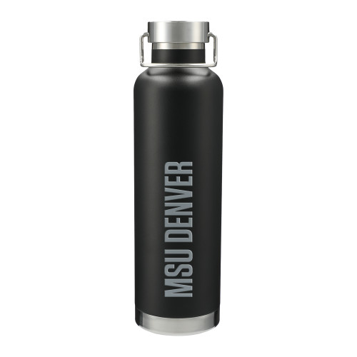  Thor Copper Vacuum Insulated Black Bottle 32oz - MSU Denver Flat Engraved