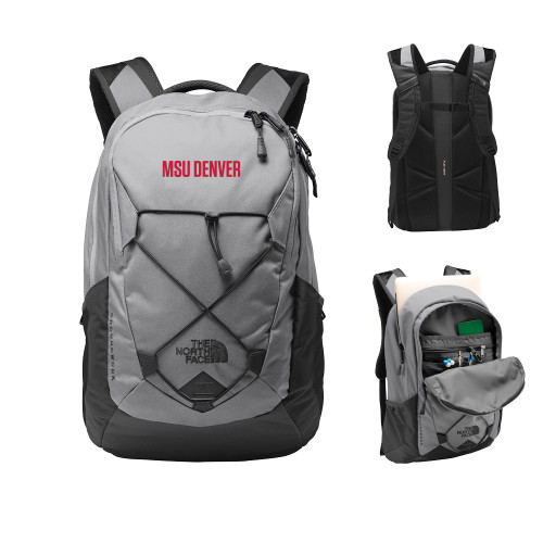  The North Face Mid Grey/Asphalt Grey Groundwork Backpack - MSU Denver Flat