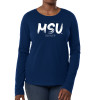 Thumbnail image for  Fall Rush Ladies Navy Long Sleeve Tee