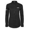 Thumbnail image for  Womens Black Twill Button Down Long Sleeve 