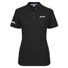 Thumbnail image for  Womens Silk Touch Black Pique Polo