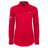 Thumbnail image for  Womens Red Twill Button Down Long Sleeve 