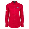 Thumbnail image for  Womens Red Twill Button Down Long Sleeve 
