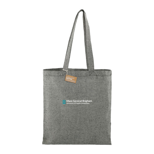  Recycled Cotton Twill Black Tote - Mass General Brigham University of Health Professions