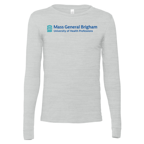  Bella + Canvas Ash Grey Jersey Cotton Long Sleeve T Shirt - Mass General Brigham University of Health Professions