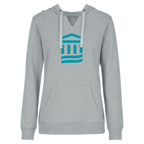  Womens Plus Heather Grey Hoodie - MGB Icon