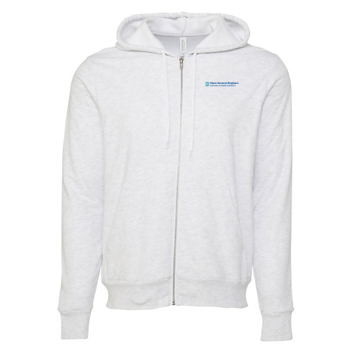  Bella + Canvas Ash Grey Full Zip Hood - Mass General Brigham University of Health Professions