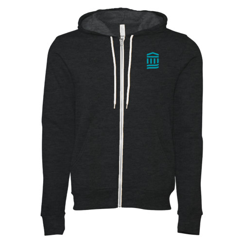  Bella + Canvas Dark Grey Heather Full Zip Hood - MGB Icon