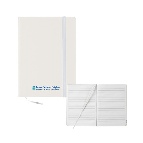  5x7 White Hard Cover Journal - Mass General Brigham University of Health Professions